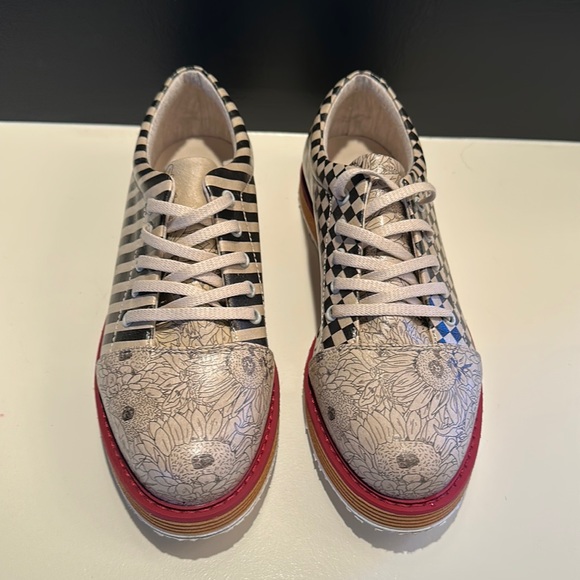 Dogo vegan leather brogues sneakers lace up - Picture 2 of 12
